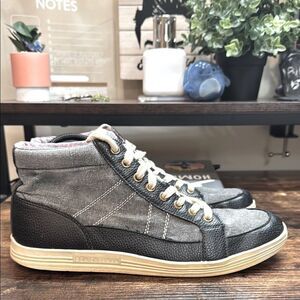 Ben‎ Sherman "Knox Mid Top" Black/Gray Shoes. size 10
